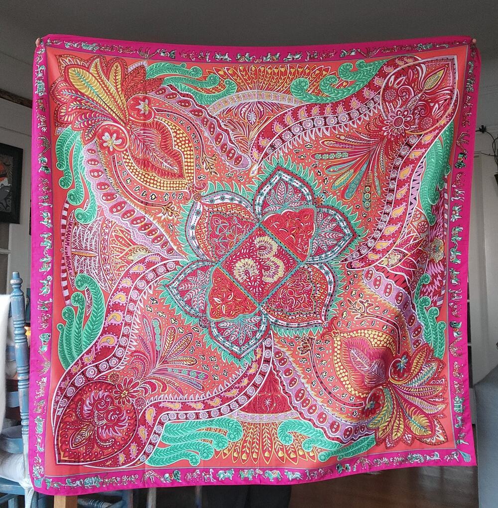 Annie Faivre Jardin de Maharani Silk Scarf